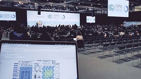 Auditorium interior for the COP25 conference