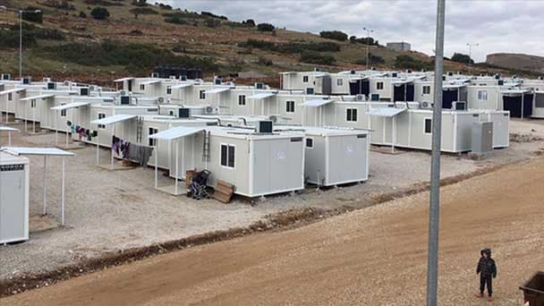 Group of shelters for refugees