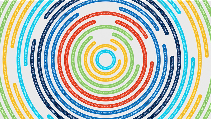 Colorful concentric circles