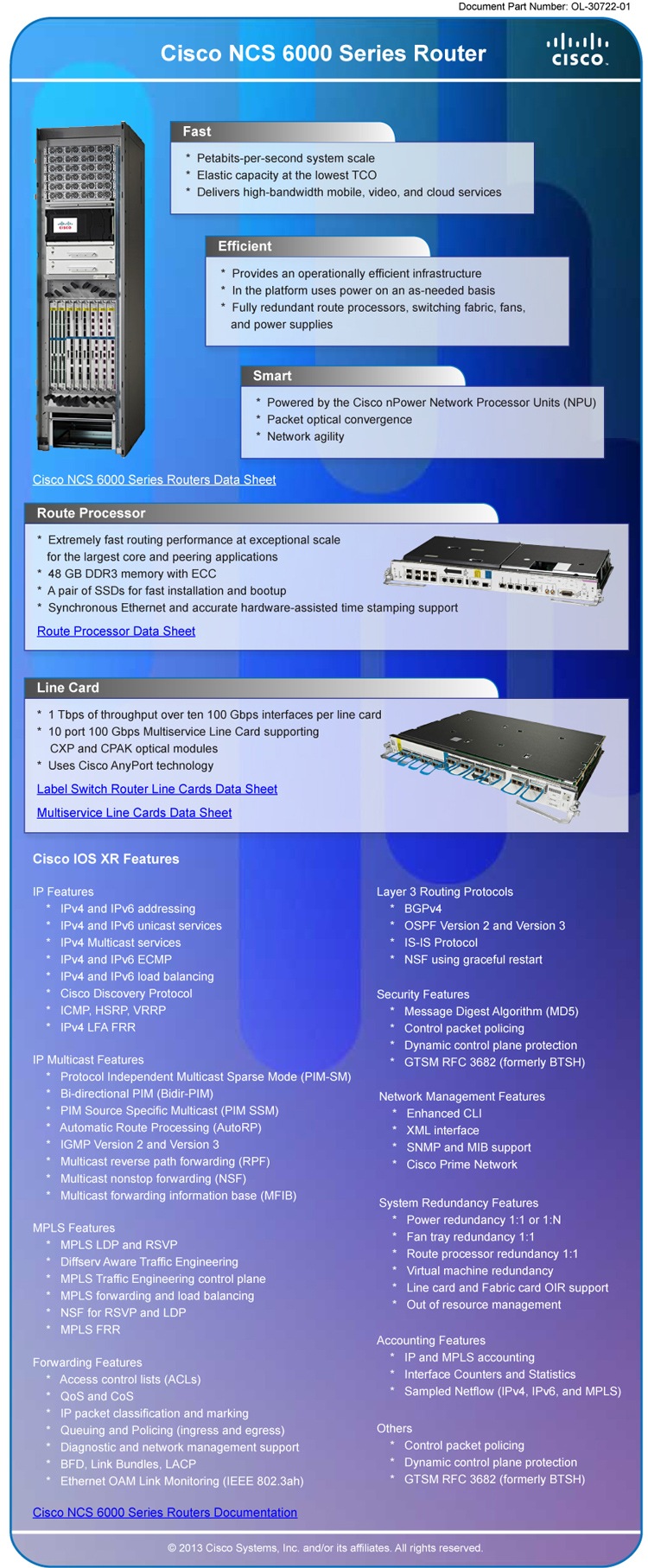 Cisco NCS 6000 Series Router Key Features [Infographic]