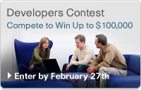 Developers contest. Compete to win up to $100,000. Learn How