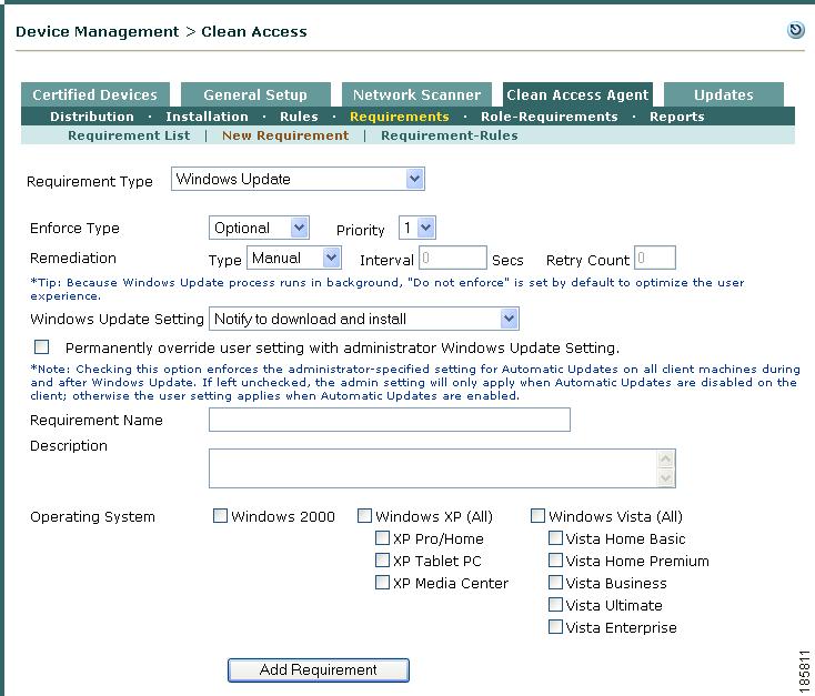 Windows Update Requirement