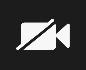 Shows the icon that indicates video is not being sent.