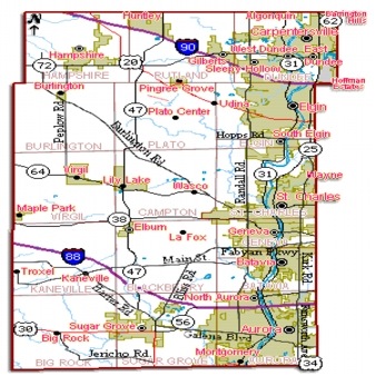 Kane County Il Map