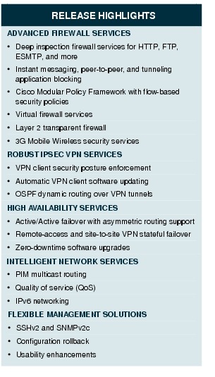 The market-leading Cisco PIX® Security Appliance Series delivers robust user 