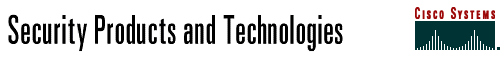Cisco Security Products and Technologies