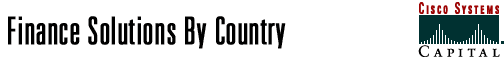 Finance Solutions By Country