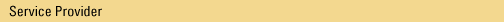 Service Provider