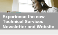Experience the NEW Technical Services Newsletter and Website