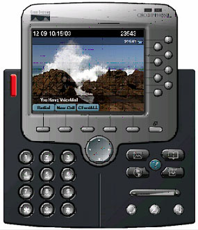 Cisco IP Communicator 在笔记本或台式机显示器上的用户界面