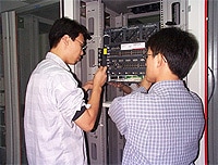 大学生参与九运网络系统维护工作