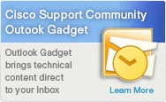 Cisco Support Community Outook Gadget
