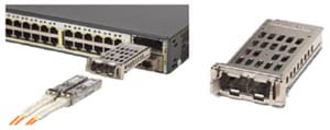 Cisco TwinGig适配器能将1个万兆以太网X2接口转换成2个千兆以太网SFP接口