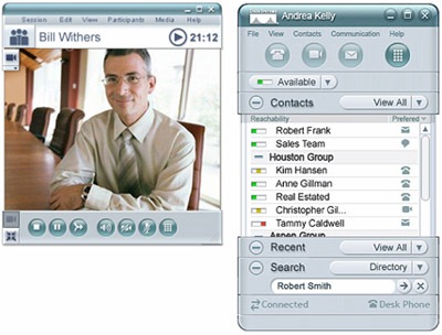 带视频功能的Cisco  Unified Personal Communicator应用示例 