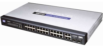 具有 WebView 功能的 Cisco SRW224G4 24 端口 10/100 + 4 端口千兆交换机