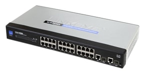具有 SFP 功能的 Cisco SLM224G2 24 10/100端口  + 2 10/100/1000端口智能交换机