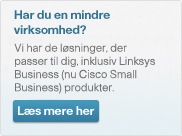 Har du en lille virksomhed? G&aring; til Cisco Small Business-produkter