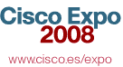 P�gina principal de Cisco Expo 2008 en Espa�a