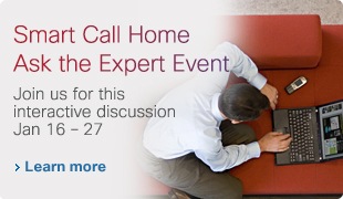 Smart Call Home Ask the Expert Event