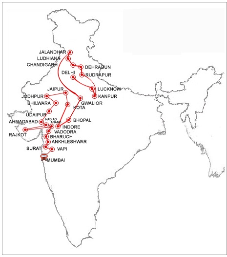 Route Map of Now Van