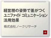 経営層の姿勢で差がつくユニファイド コミュニケーション活用効果
株式会社ノークリサーチ