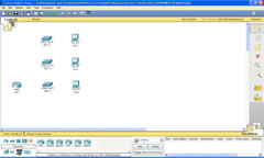 Cisco Packet Tracer の画面