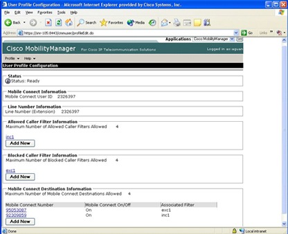 �} 2 Cisco Unified MobilityManager �̊Ǘ�
