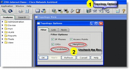 �} 6 Topology View �ł̃f�o�C�X�̏��O