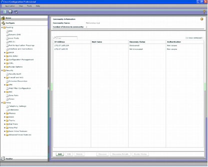 �} 1 Cisco Configuration Professional �̃z�[���y�[�W�Ɛݒ�I�v�V����