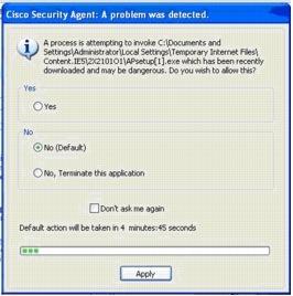 �} 3 Cisco Security Agent �̓A�h�E�F�A�����o���ĕ����̑Ώ����@��񋟂���
