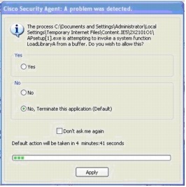 �} 4 Cisco Security Agent �͋^�킵���A�N�e�B�r�e�B�̒ǐՂ��p��