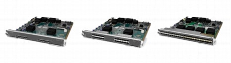 図 4 Cisco MDS 9000 ファミリ 12 ポート、24 ポート、および 48 ポート ファイバ チャネル スイッチング モジュール