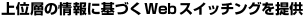��ʑw�̏��Ɋ�Â�Web�X�C�b�`���O���
