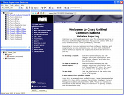 図 3. Cisco Supervisor Desktop の統合型ブラウザ