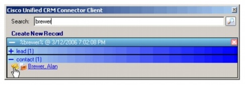 �} 1 Cisco Unified CallConnector for Microsoft Dynamics CRM �̃��[�U �C���^�[�t�F�C�X