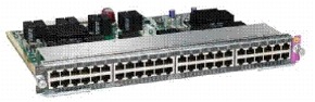 図 14 WS-X4548-RJ45V+ Cisco Catalyst 4500 48 ポート 802.3af PoE および 802.3at PoEP 10/100/1000(RJ-45)