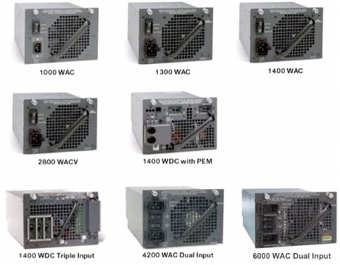図 1 Cisco Catalyst 4500 シリーズ電源装置