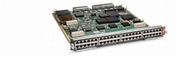 図 5 802.3af PoE および 802.3at PoE+ を搭載した Cisco クラシック 48 ポート 10/100/1000 モジュール(製品番号 WS-X6148E-GE-45AT)