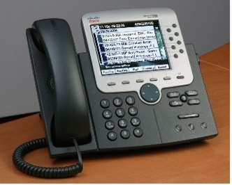 �} 2 �����^�b�`�̑���� Cisco Unified IP Phone 7970G �̃f�B�X�v���C�ɕ\�����ꂽ�~�[�e�B���O