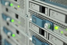 Extreme Close-Up Cisco Logo and Unified Computing System