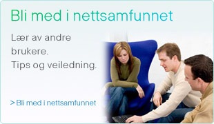Bli med i nettsamfunnet