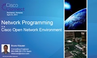 Network Programming in a Cisco Open Network Environment