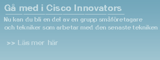 Gå med i Cisco Innovators