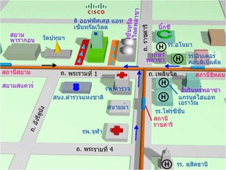 แผนที่แสดงที่ตั้ง บริษัท ซิสโก้ ซีสเต็มส์