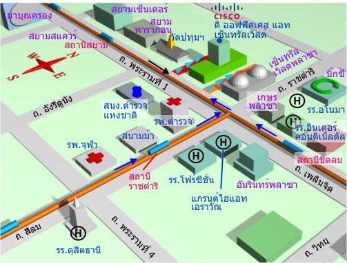 มุมมองด้านทิศตะวันออกเฉียงเหนือ