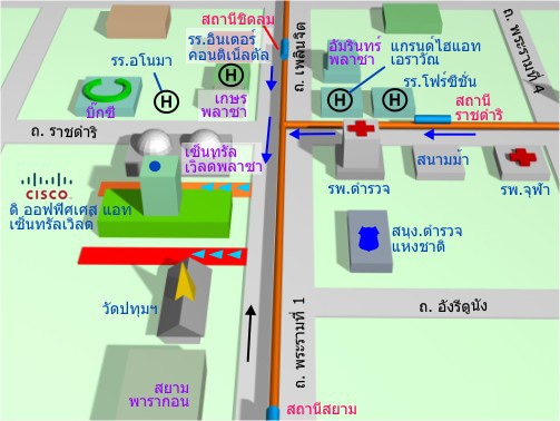 มุมมองด้านทิศตะวันตก
