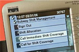 Picture of an IP phone Screen