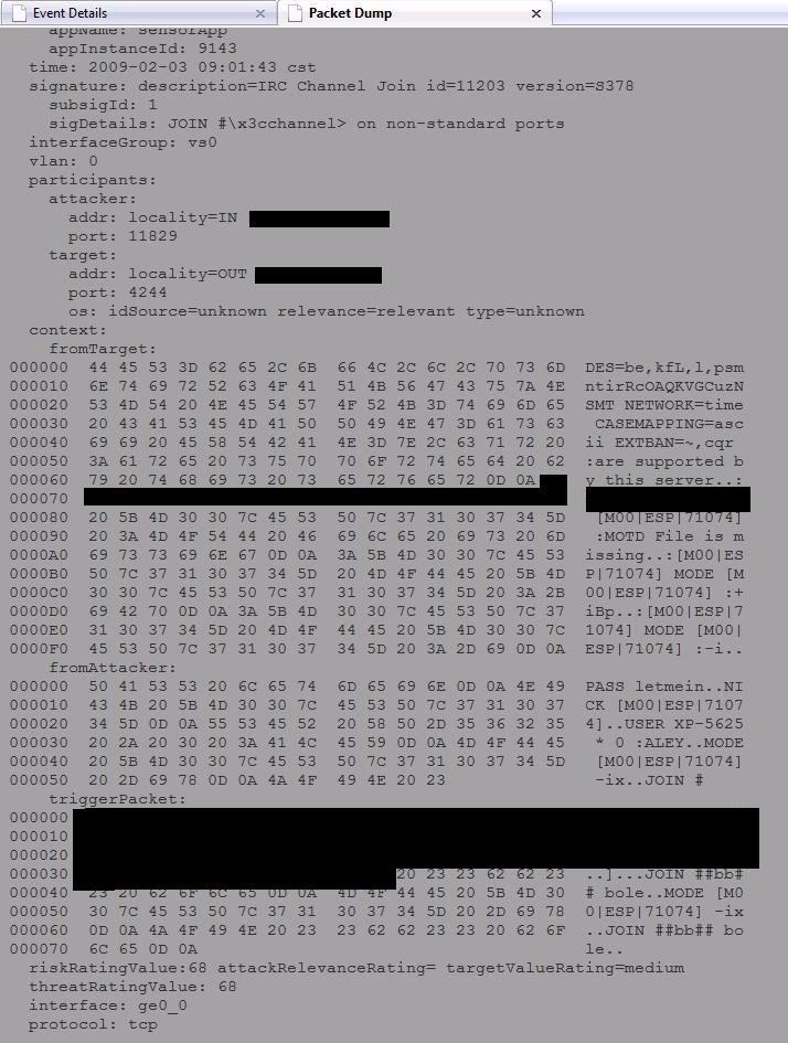 Monitoring a Cisco IPS Data Feed