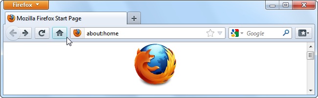 Browser Home Screen