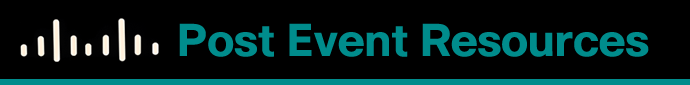 Post Event Resources
